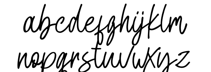 Kastangel Demo Font LOWERCASE