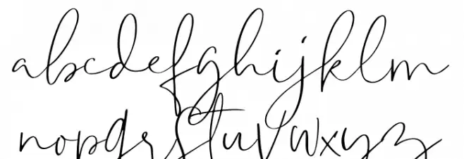 Kastangel Font LOWERCASE