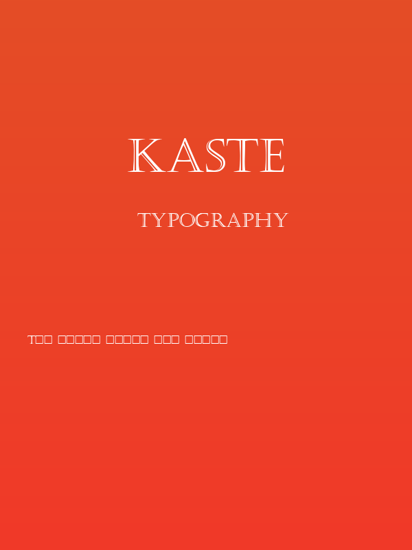 Kaste Poster