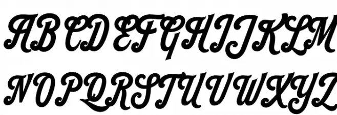 Kastella Script PERSONAL USE Regular Schriftart Groß