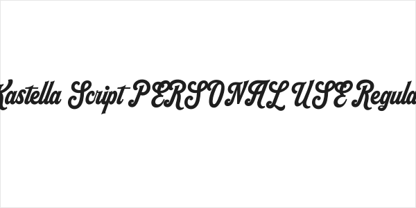 Kastella Script PERSONAL USE Regular Logo