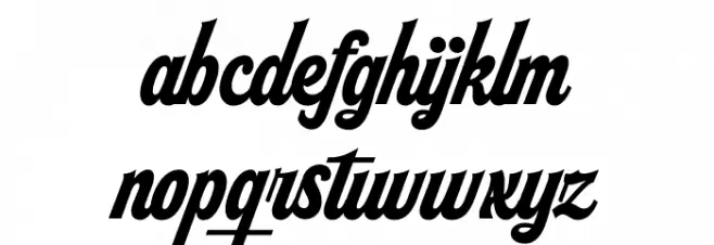 Kastella Script PERSONAL USE Regular Font Litere mici