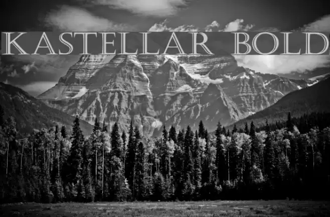 Kastellar Bold Font examples