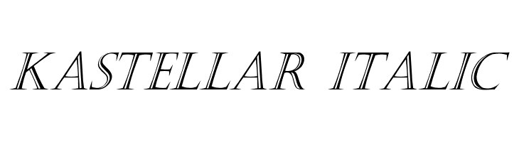 Kastellar Italic Font