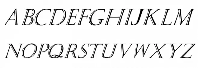 Kastellar Italic Schriftart Groß