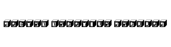 Kasten Negative Regular Font