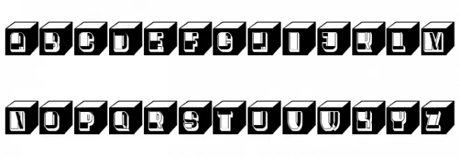 Kasten Negative Regular Polices MAJUSCULES