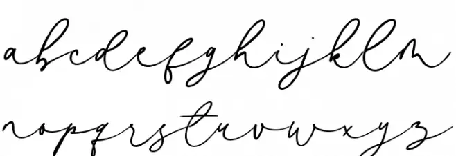 Kastina Schriftart Kleinbuchstaben