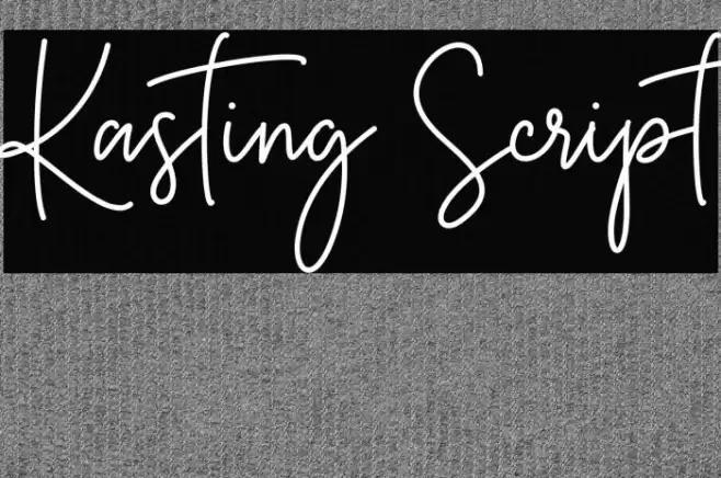 Kasting Script Font examples
