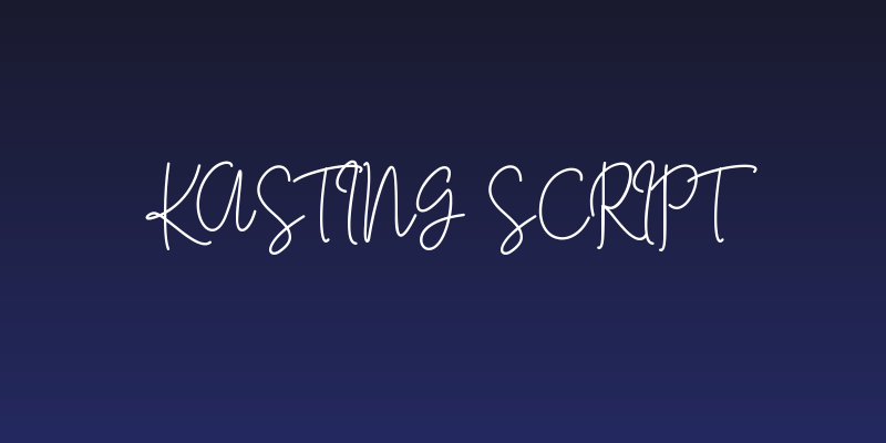 Kasting Script Social Header