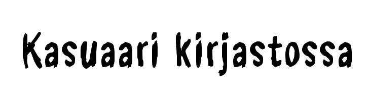 Kasuaari kirjastossa  Free Fonts Download