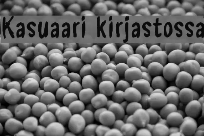 Kasuaari kirjastossa Font examples