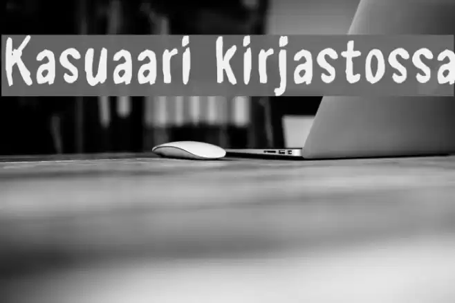 Kasuaari kirjastossa Font examples