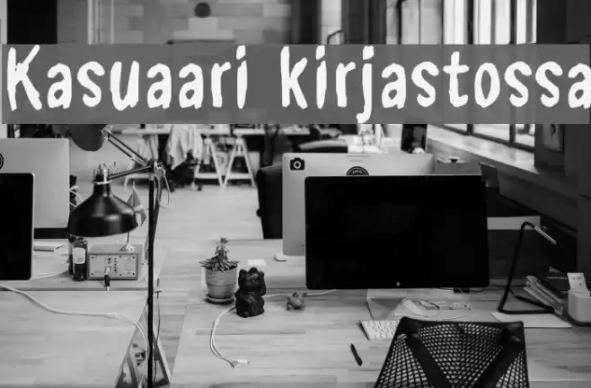 Kasuaari kirjastossa Font examples