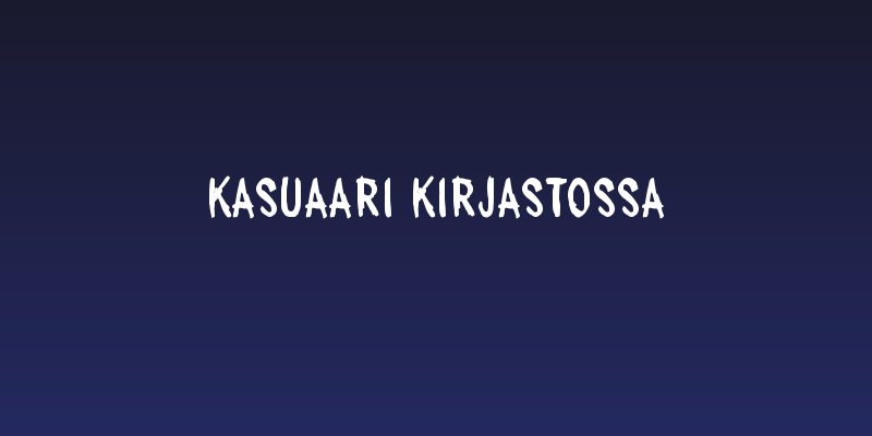 Kasuaari kirjastossa Social Header