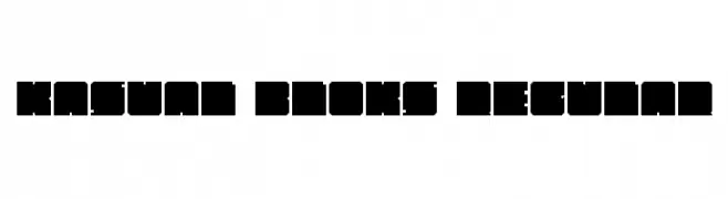 Kasual Bloks Regular  Frei Schriftart Herunterladen
