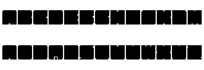 Kasual Bloks Regular Font LOWERCASE