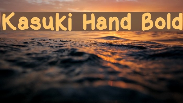Kasuki Hand Bold Polices examples