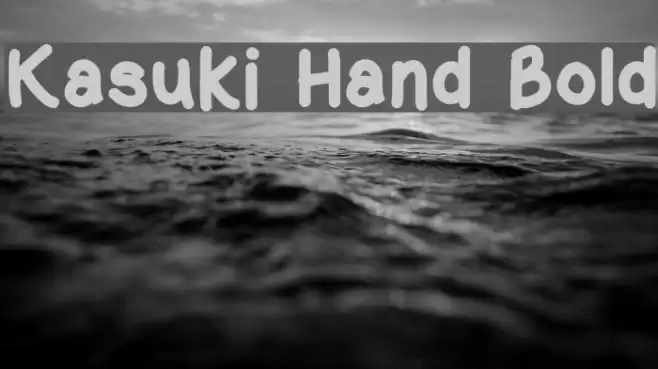 Kasuki Hand Bold Font examples