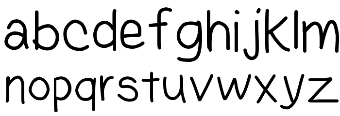 Kasuki Hand Light Font LOWERCASE