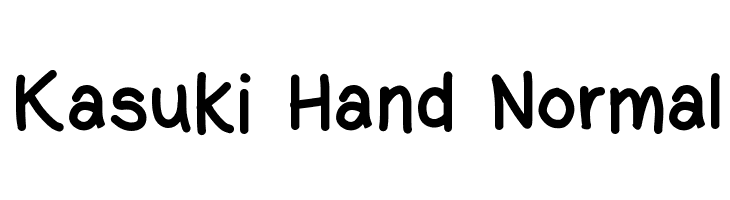 Kasuki Hand Normal Font