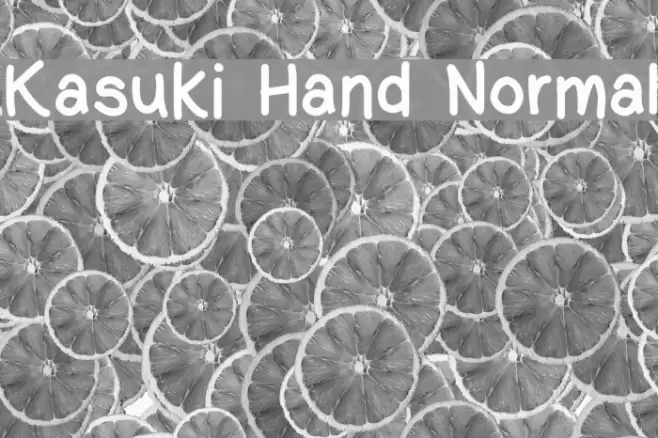 Kasuki Hand Normal Font examples