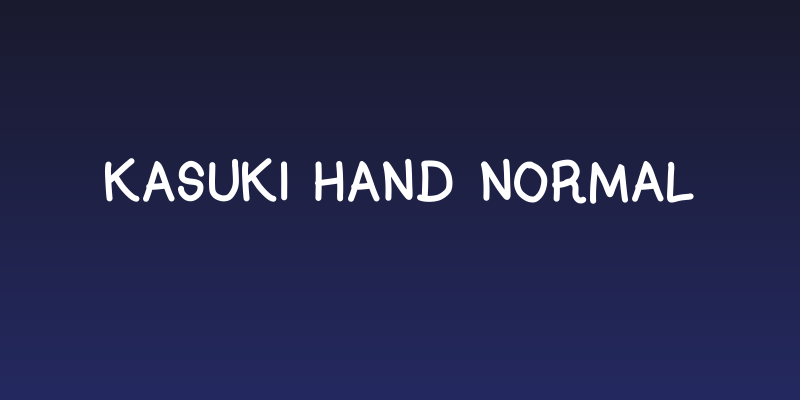 Kasuki Hand Normal Social Header