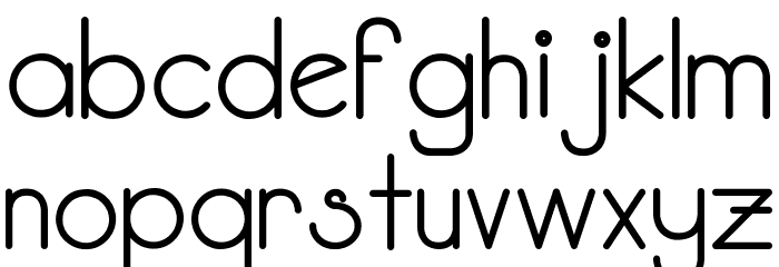 Kata Bidalan Bold Font LOWERCASE