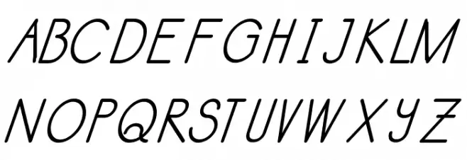 Kata Bidalan Italic Bold Fonte MAIÚSCULAS