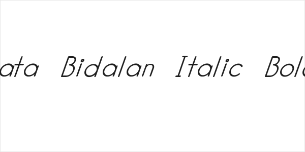 Kata Bidalan Italic Bold Logo