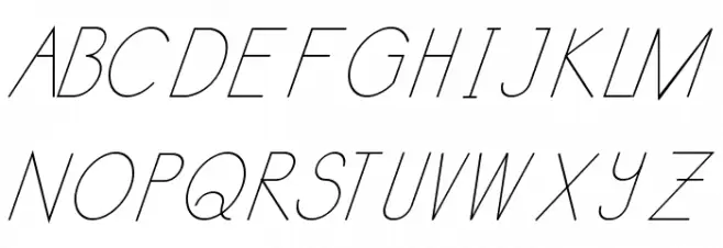 Kata Bidalan Italic Шрифта ВЕРХНИЙ