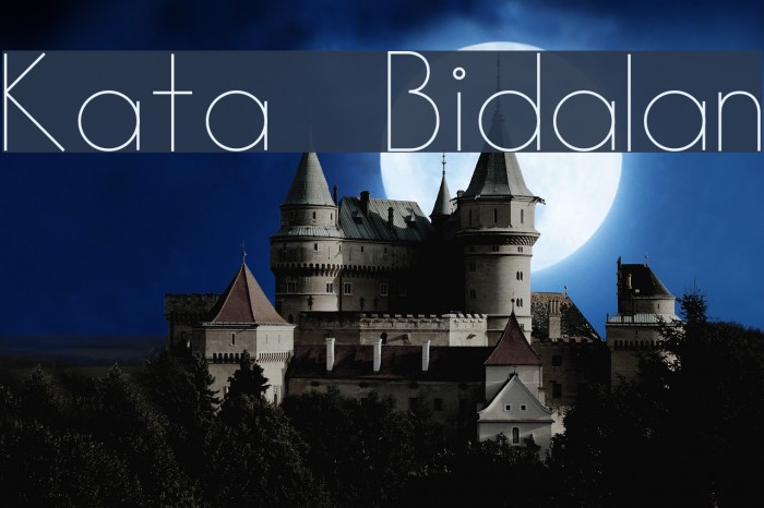 Kata Bidalan Font examples