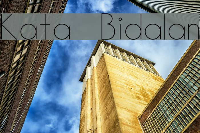 Kata Bidalan Font examples