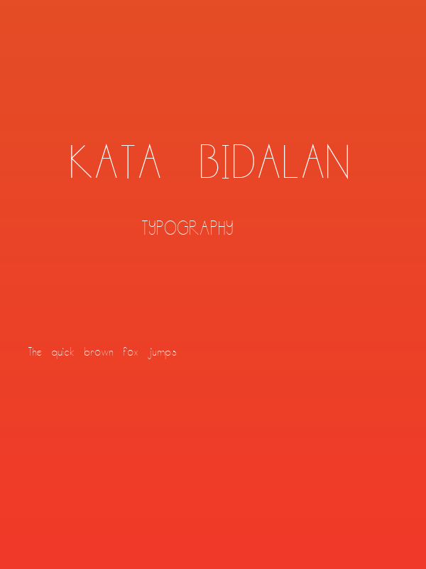 Kata Bidalan Poster