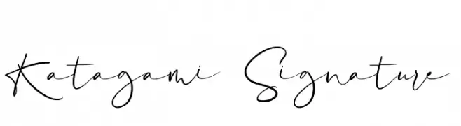 Katagami Signature  Скачать бесплатные шрифты