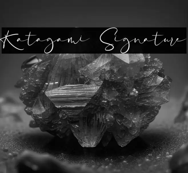 Katagami Signature Font examples