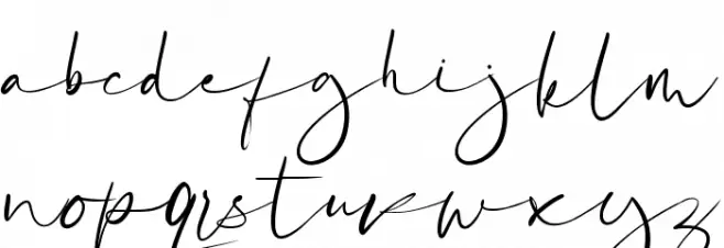 Katagami Signature Caratteri MINUSCOLO