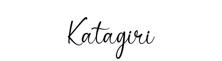 Katagiri  font caratteri gratis