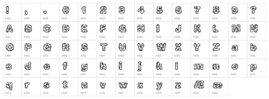 Katalyst active BRK Character Map