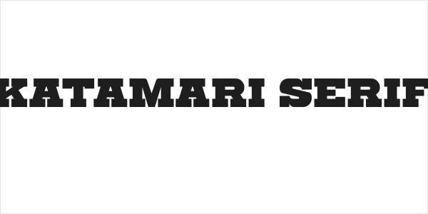Katamari Serif Logo