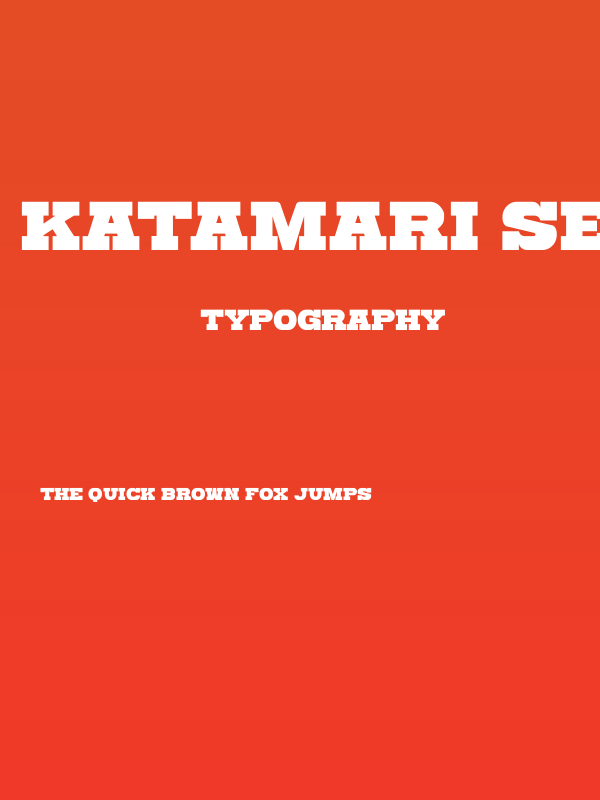 Katamari Serif Poster