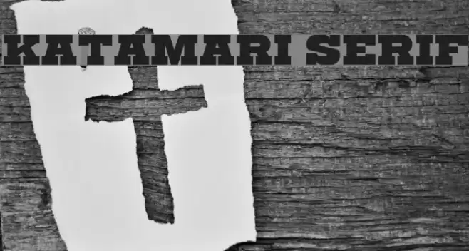 Katamari Serif Font examples