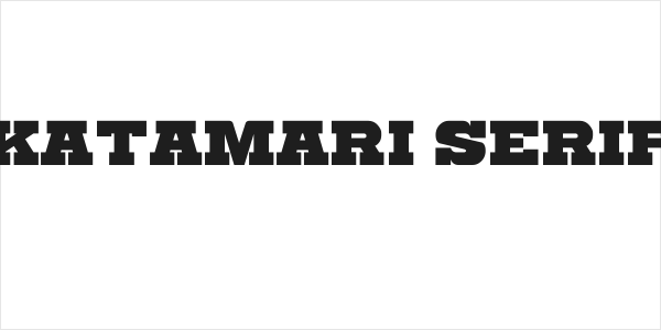 Katamari Serif Logo