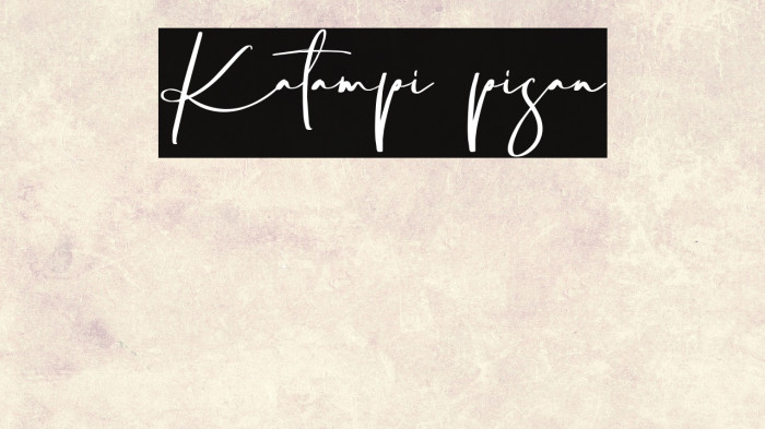 Katampi pisan Example 1