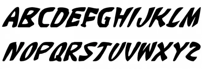 Katana Italic Font Litere mari