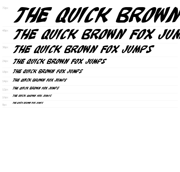 Katana Italic Waterfall