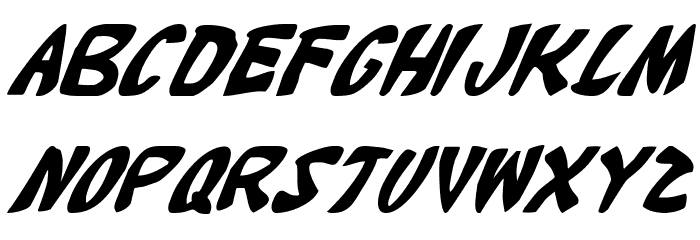 Katana Italic Font LOWERCASE