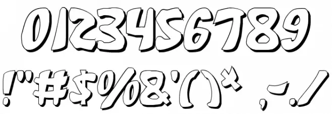 Katana Shadow フォント その他の文字