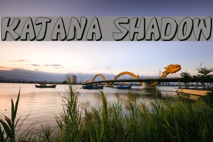 Katana Shadow フォント examples