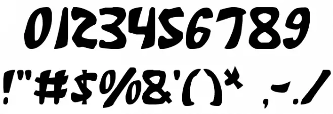 Katana Font OTHER CHARS